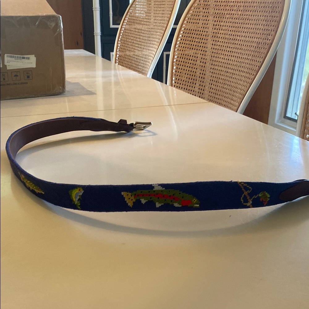 Blue Fish Pattern Belt - Picture 3 of 4